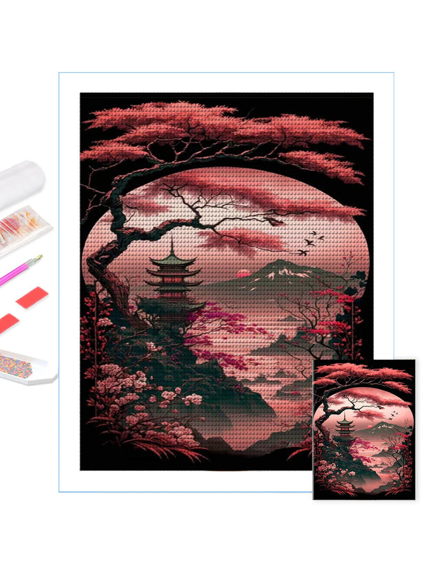 Stunning Scenery Personality DIY Full Drill Diamond Decorative Painting