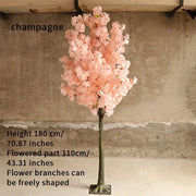 Christmas Artificial Cherry Blossom Tree Plant Artificial Flower Tree Hotel Christmas Wedding Decoration Home Living Room P