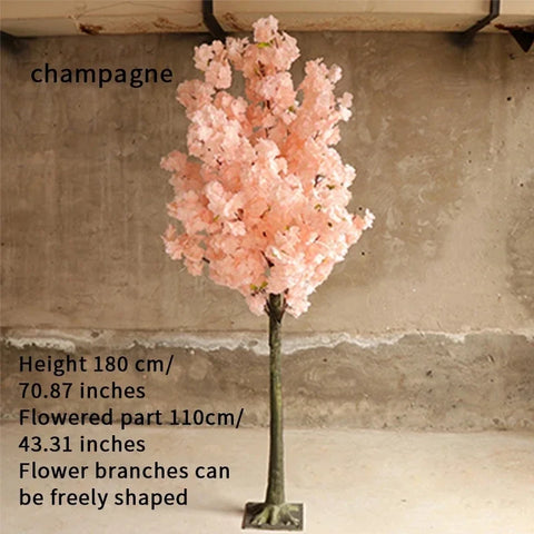 Christmas Artificial Cherry Blossom Tree Plant Artificial Flower Tree Hotel Christmas Wedding Decoration Home Living Room P