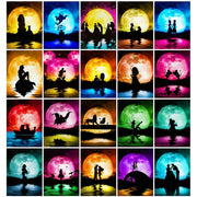 Disney Diamond Painting Mickey Minnie Embroidery Cross Stitch Kits Mosaic Shadow MoonWall Decor DIY Gift Full Round 30x40cm