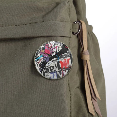 32/44/58MM Creative Tinplate Soft Button Pins Animal Icon Brooch Cute Cats Lapel Backpack Badge Accessories Pin
