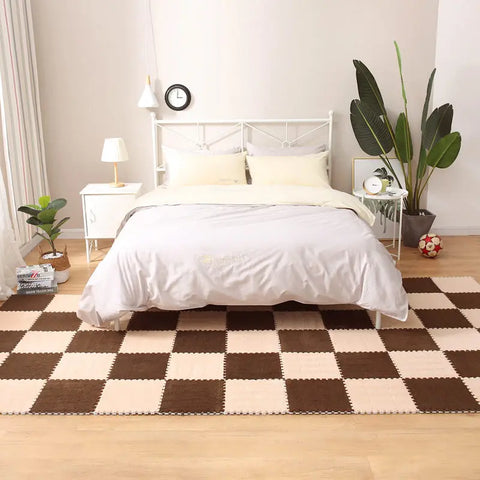20pcs Splicing Mat Ins Style Room Carpet, Bedroom, Children'S Bedside Blanket, Stain Resistant Living Room,  Floor Mat 30*30 Cm