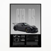 Black & White Famous Cars Posters Classic Car Photography Print Man Cave Canvas Painting Wall Art Pictures for Home Decoration