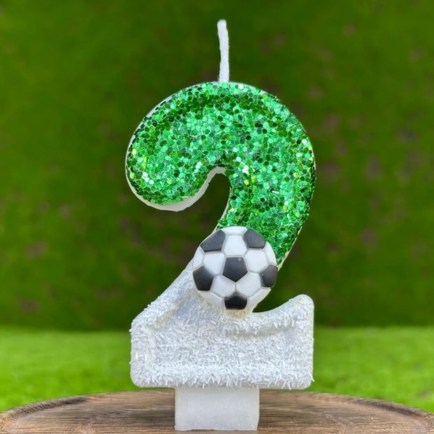 Football Cake Candles Birthday Number Candles Soccer Candles Cupcake Toppers Cake Decorating Supplies Football