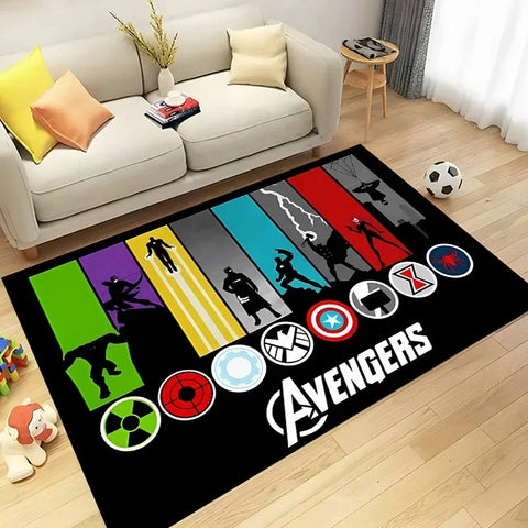 MINISO Disney Avengers Marvel Carpet Area Rug Superhero for Home Living Room Bedroom Sofa Doormat Kitchen Rerto Floor Mat Decor
