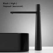 Modern Basin Faucet Brushed Gold Brass Bathroom Mixer Faucet Grey Washbasin Faucet Single Handle Single Hole Wash Sink Water Tap