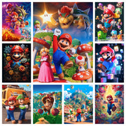 Japanese Anime 5d Diamond Painting Kit M-Marios Bowser Embroidery Jewelry Handmade DIY Mosaic Home Decoration Children's Gift