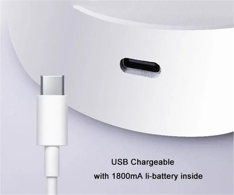 Magnetic Base USB Rechargeable LED Cordless Wall Light with Touch Switch Black White Magnet Dimmable Bedside Lamp for Reading