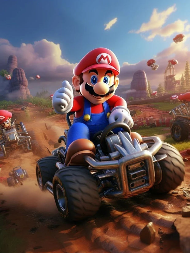 New DIY Mario Bros. Diamond Painting Kit Video Games Poster Diamond Embroidery Color Painting Hand Mosaic Art Home Decor