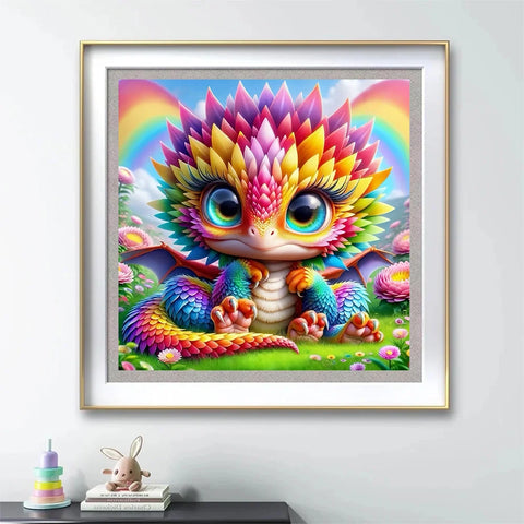 Evershine DIY Diamond Embroidery Dragon Animal Mosaic Cartoon Picture Rhinestones Full Square Round Painting Home Decoration