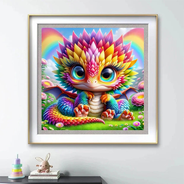 Evershine DIY Diamond Embroidery Dragon Animal Mosaic Cartoon Picture Rhinestones Full Square Round Painting Home Decoration