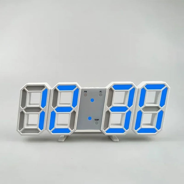 3D Wall Clock Led Digital Watches Hanging Decoration Home Decoration for Bedroom Decor Interior Room Night Light Mode Large
