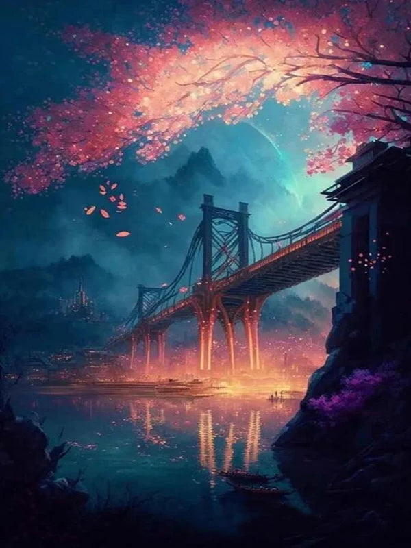 Stunning Scenery Personality DIY Full Drill Diamond Decorative Painting