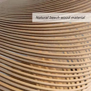 Nordic Designer Birch Wood LED Light Pendant Lamp for Staircase Kitchen Restaurant Room Decor Chandelier Home Decor Art Lighting