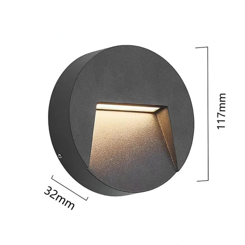 Outdoor LED Surface Mounted Light Waterproof Universal Wall Lamp for Garage Basement Channel Ramp Passage Entrance Step 12V 220V