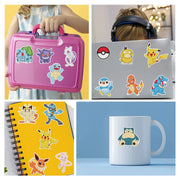 5D Diamond Painting Stickers Cartoon Game Pokemon Pikachu  DIY Casual Stickers Handmade Lovers School Bag Decoration Paintings