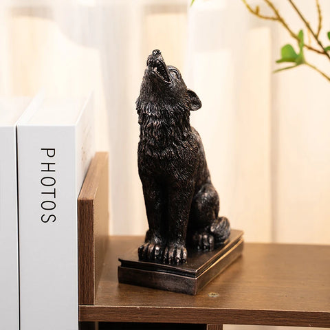 Retro Gothic Animal Candle Holder Black Bat Wolf Leopard Crow Cat Halloween Fun Atmosphere Home Decoration Accessories