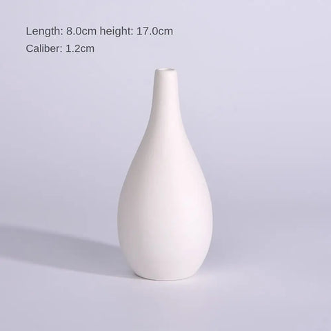 Nordic Style Ceramic Vase Ceramic Vase Desktop Ornaments Dried Flower Decor Hydroponic Plant Vase Bouquets Vases